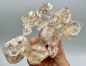 366 g CRAZY Herkimer Diamond Gem Cluster, Incredible Clarity, Unique Shape - Picture 1 of 10