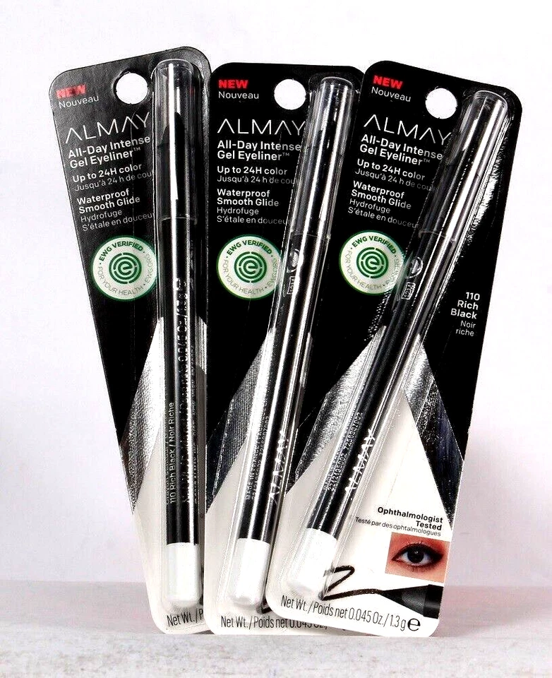 2 Almay All-day Intense Waterproof GEL Eyeliner in Rich Black