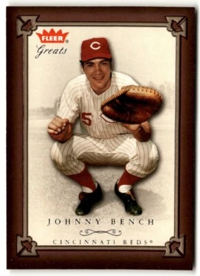 2004 Fleer Greats of the Game Johnny Bench #35 Cincinnati Reds - Image 1 of 2