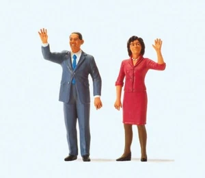 Preiser 65360 Präsident Obama und First Lady - Bild 1 von 1