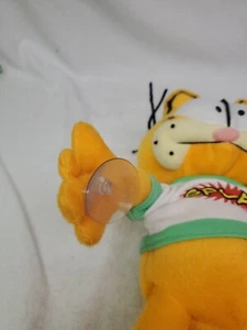 Nanco Garfield Splat T-Shirt Katze Plüsch Stofftier Fenster klammern mit Etikett 📦  - Bild 1 von 6