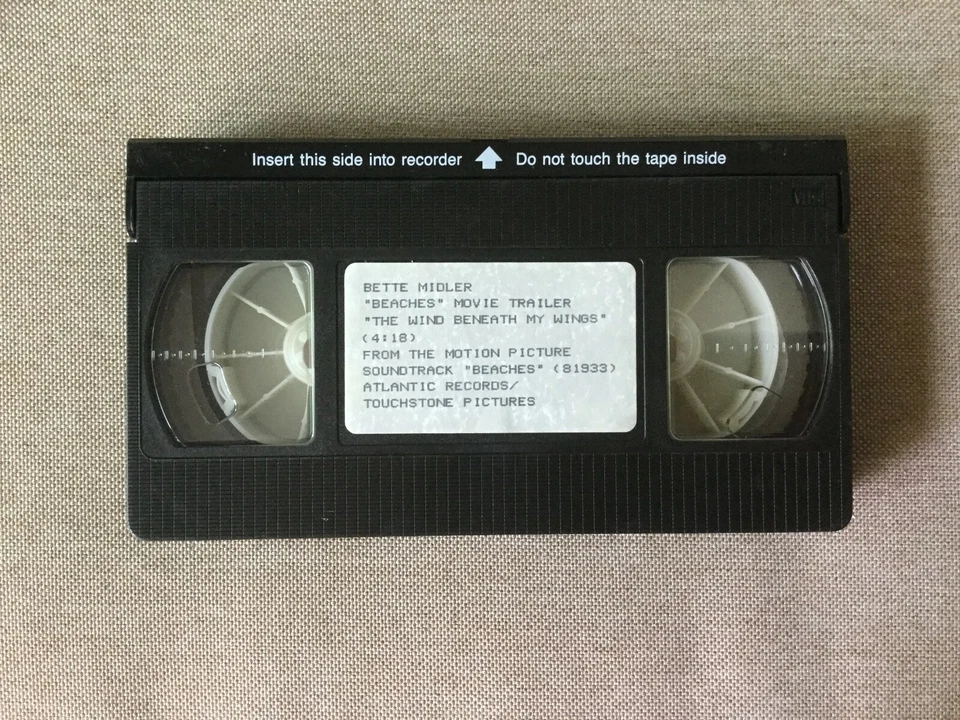 Bette Midler "Wind Beneath My Wings" (1989) Rare Original VHS Promo Muisc Video - Image 1 of 1