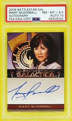 2006 Battlestar Galactica Season 1 Autograph Mary McDonnell PSA 8.5 NM-MT+ W/ 10 - Image 1 of 3