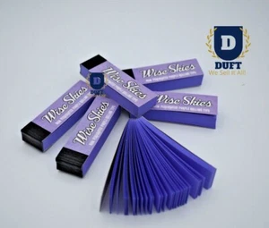 Wise Skies Purple Premium Rolling Filter Tips Roach Card Natural Vegan 1 2 5 Box - Bild 1 von 7