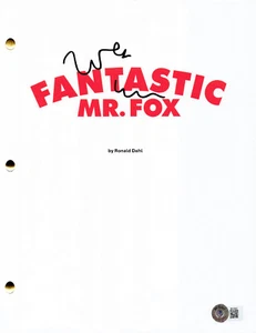 AUTÓGRAFO FIRMADO POR WES ANDERSON FANTÁSTICO SR. FOX GUIÓN COMPLETO BECKETT BAS - Imagen 1 de 1