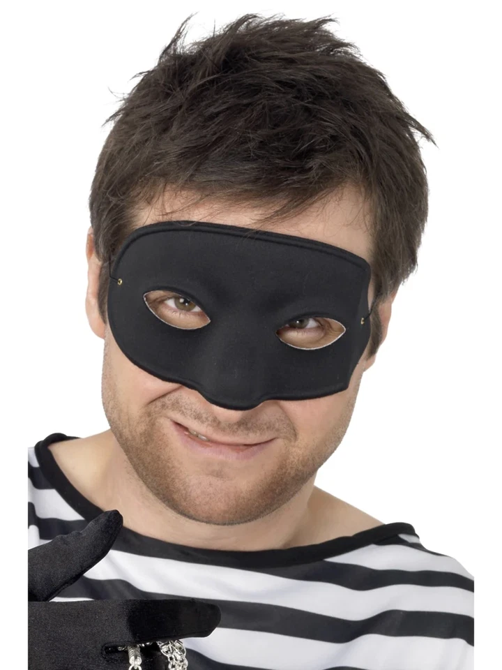 Burlgar Eyemask Cops & Robbers Fancy Dress Eye Mask Accessory - Image 1 of 1