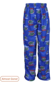NEW Florida Gators Team Logo Youth Pajama Pants in Royal Blue, Kids Lounge Wear - Picture 1 of 2