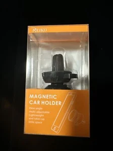 Reiko Universal Air Vent Magnetic Car Mount Phone Holder, for iPhone, Black  - Picture 1 of 9