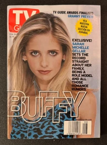 VINTAGE BUFFY THE VAMPIRE SLAYER TV GUIDE FEB 19 2000 SARAH MICHELLE GELLAR NL - Imagen 1 de 1