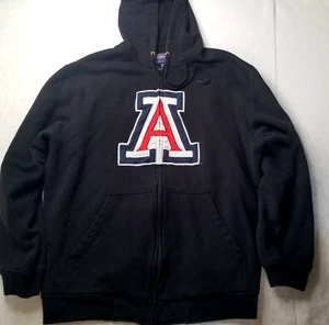 Arizona Wildcats Thermal Lined Hoodie Men 2XL Black Champs Sweatshirt Zipper - Picture 1 of 14