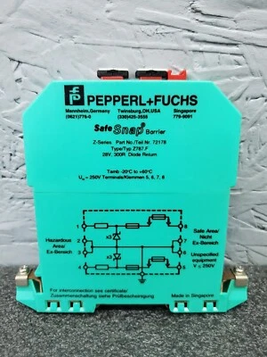 PEPPERL FUCHS Z787.F 72178 BARRERA A PRESIÓN INTRÍNSECAMENTE SEGURA SERIE Z Foto 1 de 4