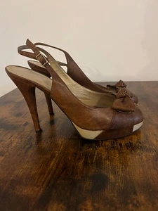 Stuart Weitzman women's brown high heeled stiletto shoes size EU41/UK8 - Picture 1 of 9