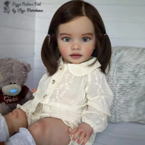26inch Realistic Reborn Baby Doll Toddler Girl Hand-grafted Hair Art Toy Gift - Picture 1 of 4