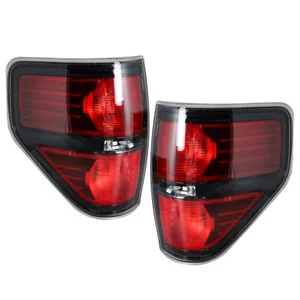 Par de luces traseras rojas luces de freno para camioneta Ford F-150 2009-2014 - Imagen 1 de 13