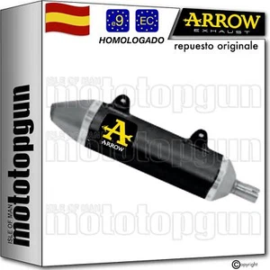 ARROW TUBO ESCAPE HOMOLOGADO THUNDER ALUMINIO NEGRO MALAGUTI XTM 125 4T 2020 20 - Imagen 1 de 4