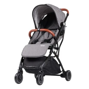 Travel Pram Stroller Aula Compact Flight Cabin fit 7Kg Black & Grey Aeroplane - Picture 1 of 8