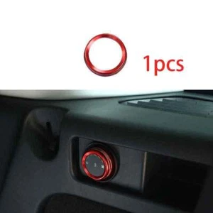 For Discovery Sport Red Alloy 2015-2019 Rear AC Vent Adjustment Knob Ring Trim - Picture 1 of 6