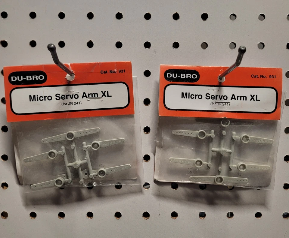 LOT OF 2 ~ Dubro 931 ~ Micro Servo Arm XL ~ JR 241 - Image 1 of 1