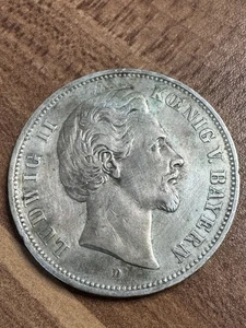 Ludwig II König von Bayern Deutsches Reich 5 Mark 1876 D - Bild 1 von 6