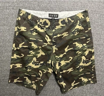 Fox Head Classic Camo Cargo Shorts Men’s Size 40 Green  Hunting Skate Style - Image 1 of 4