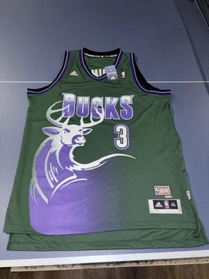 Camiseta Adidas Milwaukee Bucks Brandon Jennings XXL Foto 1 de 4