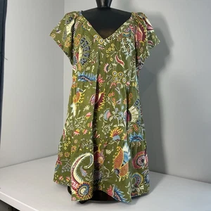 Dylan by True Grit Paloma abito floreale donna S verde a strati femminile stravagante - Foto 1 di 13