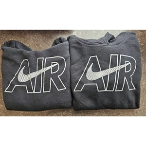 Lot of 2 Identical Nike Air Black Hoodies Size 6 Kids 5-6 Years, Twins! - Picture 1 of 9