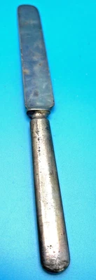 RC antigo Co. Faca para bolo manteiga prato prata sem padrão bom estado - Imagem 1 de 4