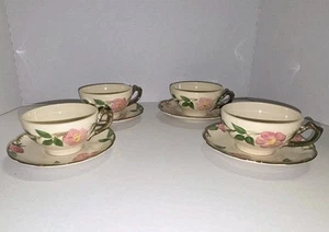 Vintage Franziskaner Wüstenrose Tassen und Untertassen 4er Set - 50er Jahre... - Bild 1 von 19