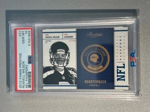 Russell Wilson 2012 Panini Prestige NFL Passport ROOKIE CARD RC PSA 10๐ Pop 42 - Picture 1 of 3
