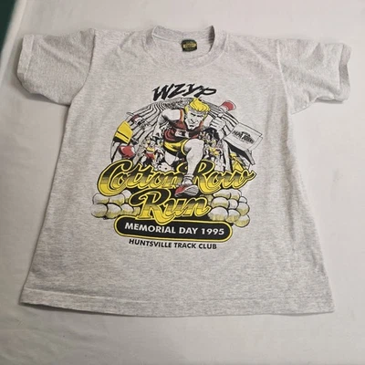 Camiseta De Colección Años 90 WZYP Cotton Row Run Huntsville AL 1993 RARA Camiseta Foto 1 de 4