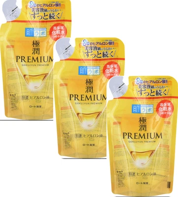 3x Hada Labo Gokujyun Premium Hyaluronic Acid Refill 170ml–Japanese Moisturizing - Image 1 of 4