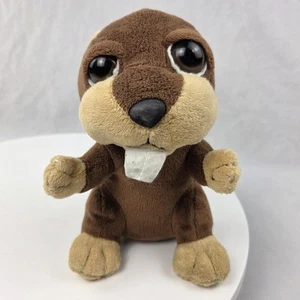 The Petting Zoo Beaver Brown Plush Stuffed Animal 6 inches - Picture 1 of 6
