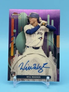 2025 Topps Finest WILL WAGNER Auto Purple /125 Rookie RC Blue Jays - Picture 1 of 2