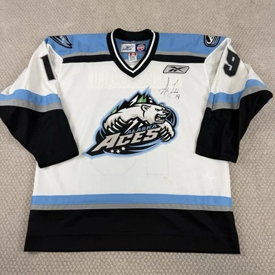 Camiseta deportiva autógrafa Alaska Aces ECHL Alex Imbeault talla L Anchorage Minors hockey Foto 1 de 4