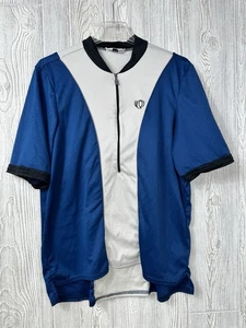 Pearl Izumi Trikot Herren Größe 2XL Made in USA Radfahren Bike 3/4 Reißverschluss blau grau Vintage - Bild 1 von 13