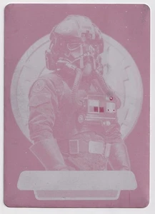 2016 Star Wars Rogue One Magenta Printing Plate VE-6 Tie Fighter Pilot 1/1 - Picture 1 of 2