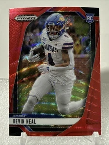 2025 Panini Prizm Draft Picks - RED WAVE #43 Devin Neal RC - Picture 1 of 2