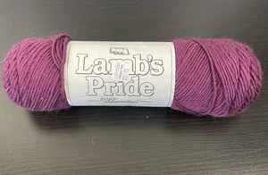 Lamb’s Pride Bulky Yarn Chianti Red/Purple M28 Wool/Mohair Skein 8oz USA Made - Picture 1 of 5