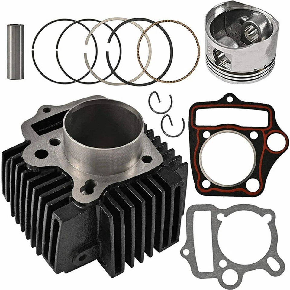 For Honda Italika Ft110 Xt110 At110 10-18 Cylinder Piston Gaskets Kit 52.4MM — 第 1/4 张图片