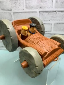Vintage 1976 Hanna-Barbera The Flintstones Child Guidance Flip Pull Car - Picture 1 of 8