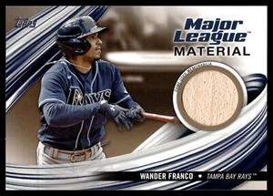 2023 Topps Update WANDER FRANCO MAJOR LEAGUE MATERIAL GOLD PARALLEL 22/50 - Picture 1 of 2