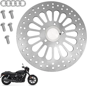 11.5" Front Brake Rotor Disc For Harley Touring Bobber Super Spoke Polished - Bild 1 von 13
