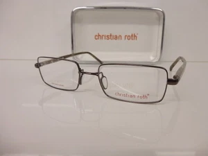Occhiali Plastica Originali Titanio Occhiali Uomo CHRISTIAN ROTH, CR 14053 BR 49 - Foto 1 di 5