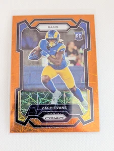 Zach Evans Los Angeles Rams Orange Lazer Rookie RC 2023 Panini Prizm - Bild 1 von 2
