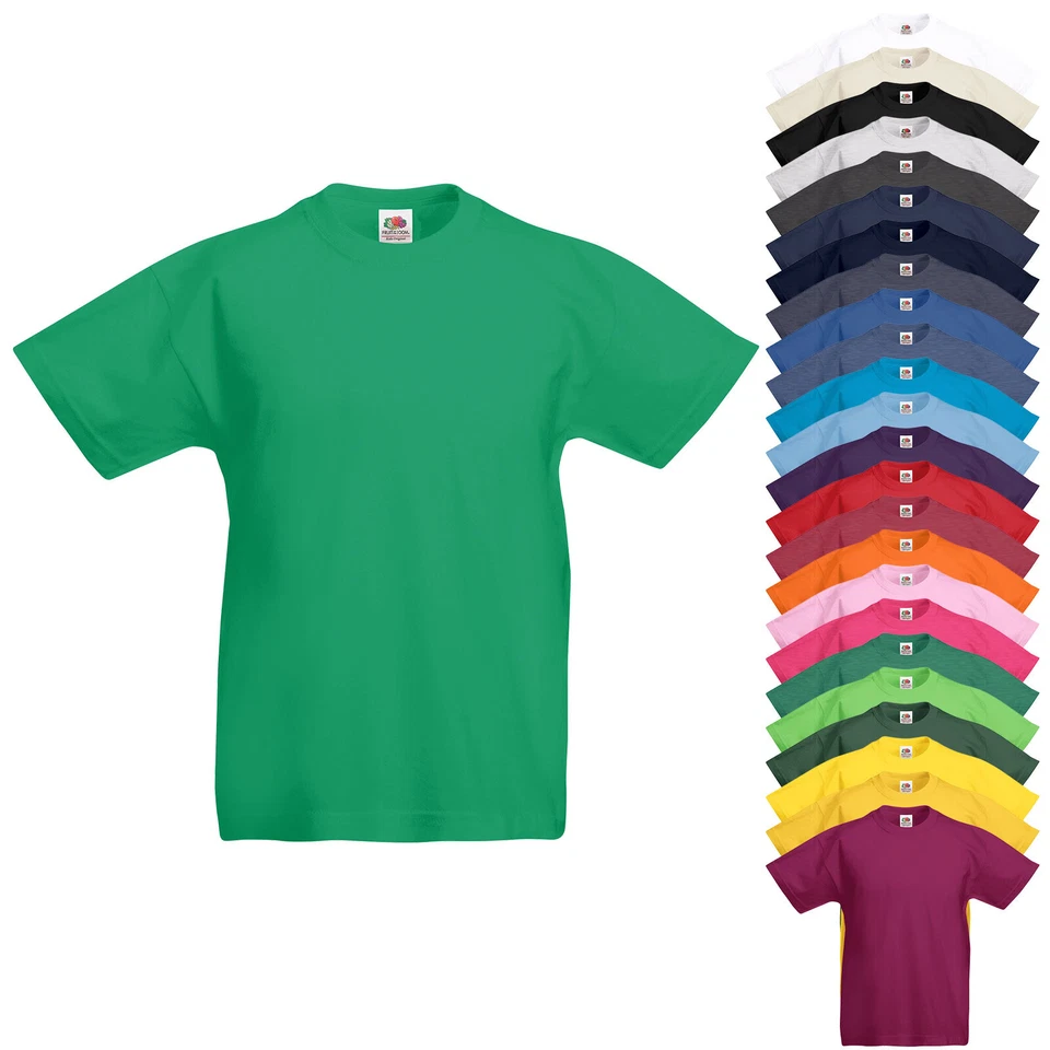 Fruit of the Loom Kinder T-Shirt Valueweight T 92-164 Kids Jungen Mädchen