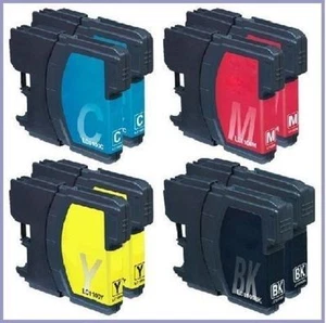 8 x Tinte für Brother MFC-250c MFC-290c MFC-490cw / LC-1100 BK LC1000C LC-1000M - Bild 1 von 1