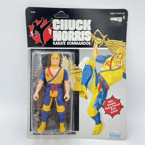 Vintage New 1986 Kenner MOC Chuck Norris Karate Kommandos REED SMITH Complete Cover