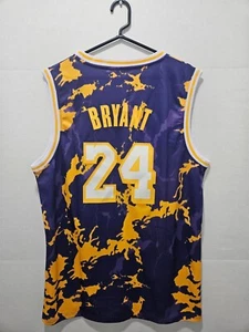 KOBE BRYANT Basketball Jersey #24 LOS ANGELES PURPLE GOLD CAMO JERSEY MENS SZ XL - Picture 1 of 11