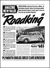 1938 Cinema Box Office Plymouth Roadking Automobile Car vintage art print ad L31